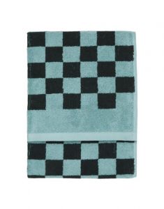 Marc O'Polo Checker Aquamarine Handtuch 50 x 100 cm