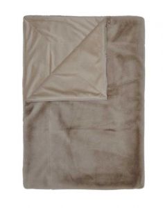 ESSENZA Furry Taupe Plaid 150 x 200 cm