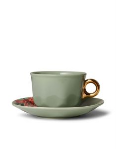 ESSENZA Gallery Stone green Kaffeetasse & Untertasse 22 cl