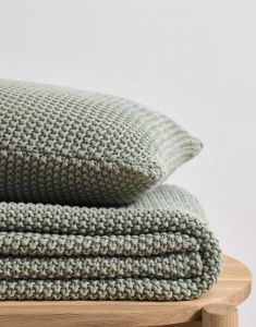 Marc O'Polo Nordic knit Garden Green Tagesdecke 130 x 170 cm