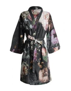 ESSENZA Sarai Fleur Festive Blooming Black Kimono XS