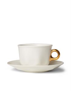 ESSENZA Sculpture Off White Kaffeetasse & Untertasse 22 cl