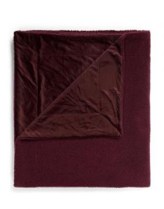 ESSENZA Teddy Plum wine Plaid 150 x 200 cm