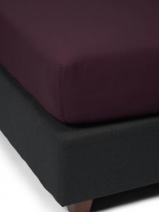 ESSENZA The Perfect Organic Jersey Burgundy Spannbettlaken 180-200 x 200-220 cm